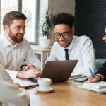 Data protection officer and privacy consultant working with a client